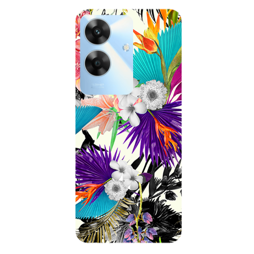 Realme Note 60 Sea flowers Transparent Silicone TPU Θήκη