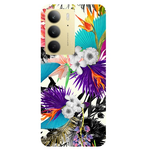 Realme C 75 Sea flowers Transparent Silicone TPU Θήκη