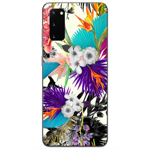 Samsung S20 Sea flowers Transparent Silicone TPU Θήκη