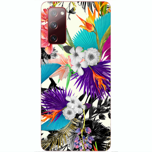 Samsung S20 FE Sea flowers Transparent Silicone TPU Θήκη