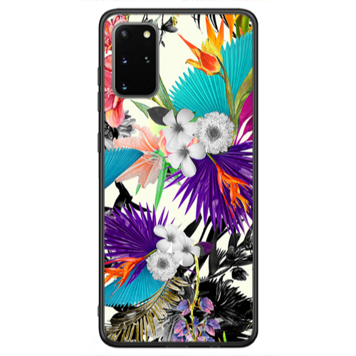 Samsung S20 FE Sea flowers Black Glossy Θήκη