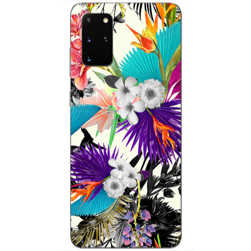 Samsung S20 Plus Sea flowers Transparent Silicone TPU Θήκη