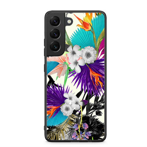 Samsung S22 Plus Sea flowers Black Glossy Θήκη