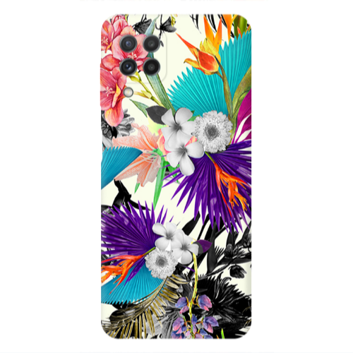 Samsung A22 4G Sea flowers Transparent Silicone TPU Θήκη