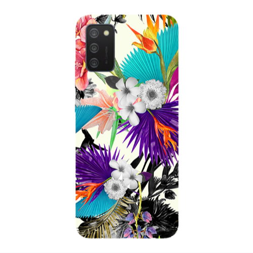 Samsung A03S Sea flowers Transparent Silicone TPU Θήκη
