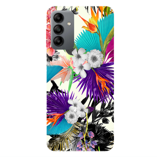 Samsung A04S Sea flowers Transparent Silicone TPU Θήκη