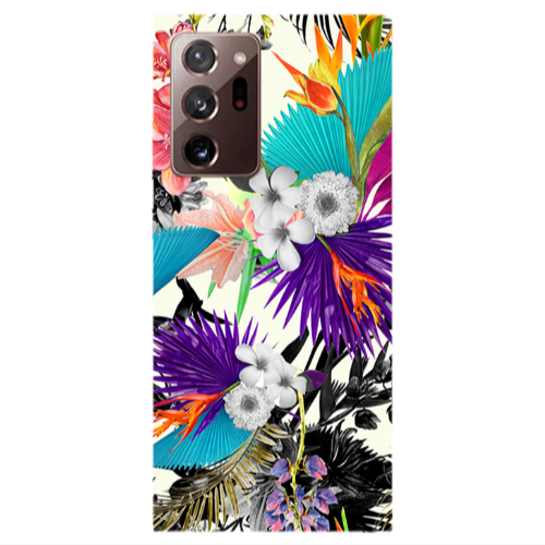 Samsung Note 20 Ultra Sea flowers Transparent Silicone TPU Θήκη