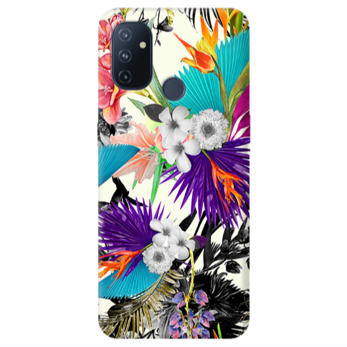 Oneplus Nord 100 Sea flowers Transparent Silicone TPU Θήκη