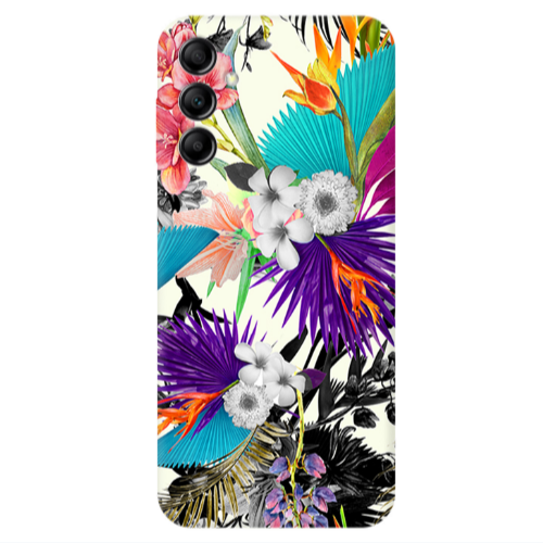 Samsung A24 Sea flowers Transparent Silicone TPU Θήκη