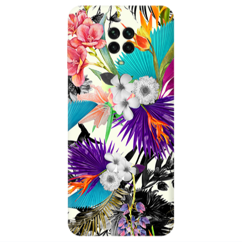 Xiaomi Redmi Note 9S Sea flowers Transparent Silicone TPU Θήκη