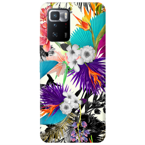 Xiaomi Poco X3 GT Sea flowers Transparent Silicone TPU Θήκη