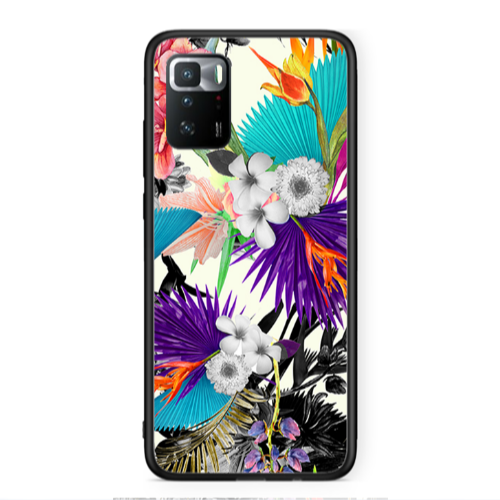Xiaomi Poco X3 GT Sea flowers Black Glossy Θήκη