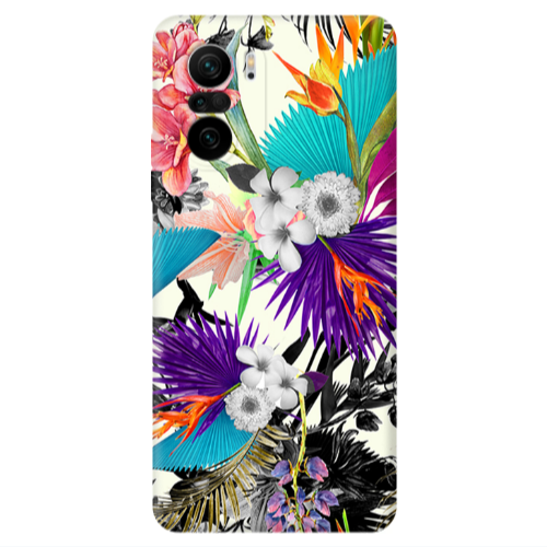 Xiaomi Poco F3 Sea flowers Transparent Silicone TPU Θήκη