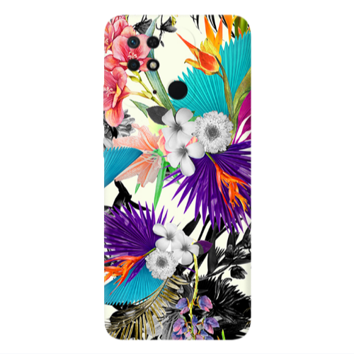 Xiaomi Poco C40 Sea flowers Transparent Silicone TPU Θήκη
