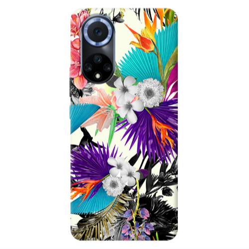 Huawei Nova 9 Sea flowers Transparent Silicone TPU Θήκη