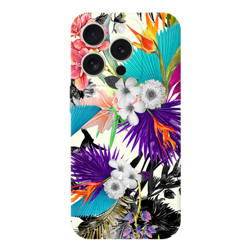 Apple iPhone 15 Pro Max Sea flowers Transparent Silicone TPU Θήκη