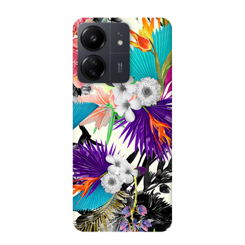 Xiaomi Redmi 13C Sea flowers Transparent Silicone TPU Θήκη