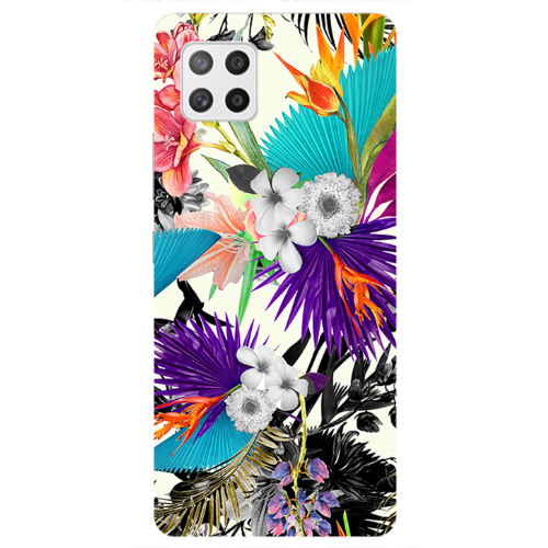 Samsung A42 5G Sea flowers Transparent Silicone TPU Θήκη
