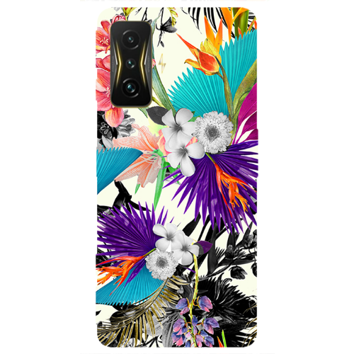 Xiaomi Poco F4 Gt Sea flowers Transparent Silicone TPU Θήκη