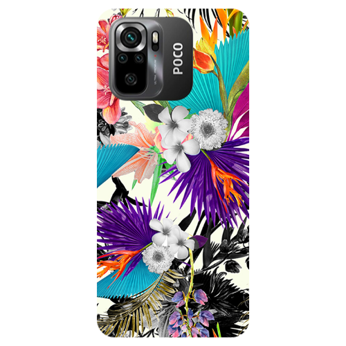 Xiaomi Poco M5 s Sea flowers Transparent Silicone TPU Θήκη