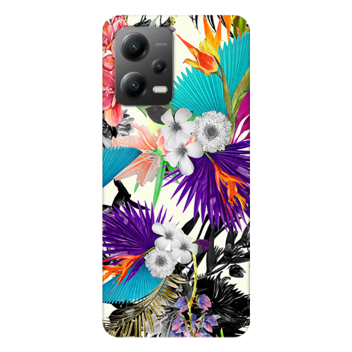 Xiaomi Poco X5 Sea flowers Transparent Silicone TPU Θήκη