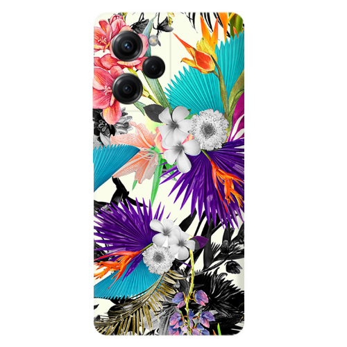 Xiaomi Poco X5 Pro Sea flowers Transparent Silicone TPU Θήκη
