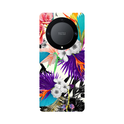Honor Magic5 Lite 5G Sea flowers Transparent Silicone TPU Θήκη