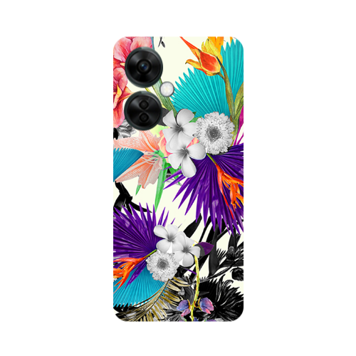 Oneplus Nord CE 3 Lite 5G Sea flowers Transparent Silicone TPU Θήκη