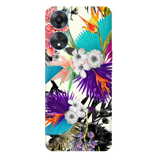 Oppo A 98 Sea flowers Transparent Silicone TPU Θήκη