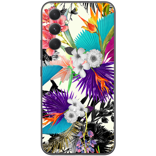 Samsung Galaxy A25 Sea flowers Transparent Silicone TPU Θήκη