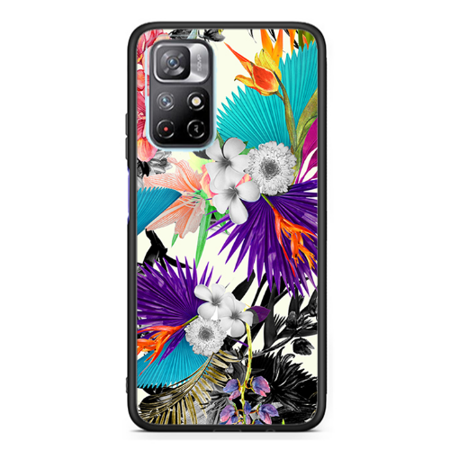 Xiaomi Poco M4 Pro 5G Sea flowers Black Glossy Θήκη