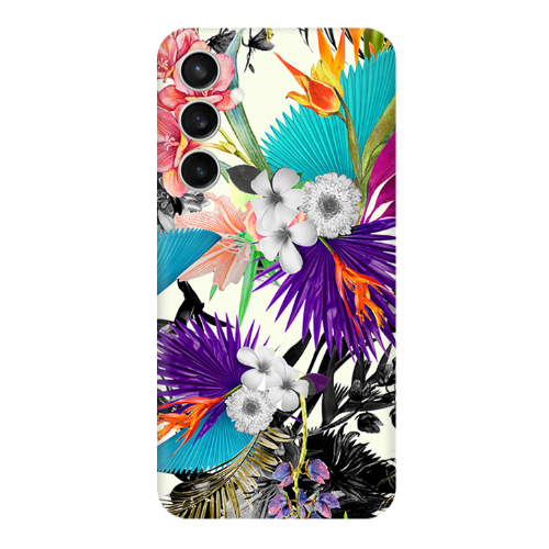 Samsung S24 Sea flowers Transparent Silicone TPU Θήκη