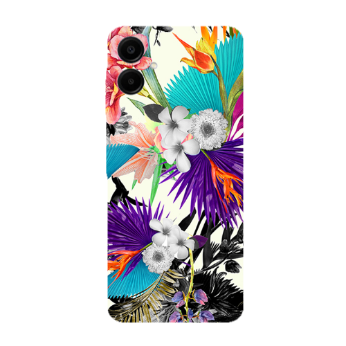 Samsung A06 Sea flowers Transparent Silicone TPU Θήκη