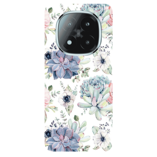 Xiaomi Redmi Note 14 Pro + 5g Flower 56 Transparent Silicone TPU Θήκη