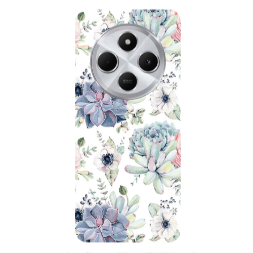 Xiaomi Redmi 14c Flower 56 Transparent Silicone TPU Θήκη