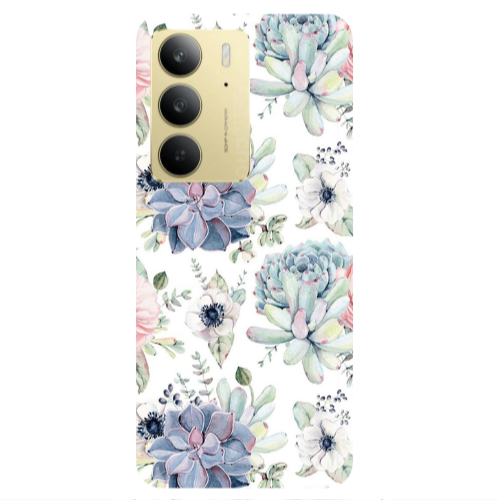 Realme C 75 Flower 56 Transparent Silicone TPU Θήκη