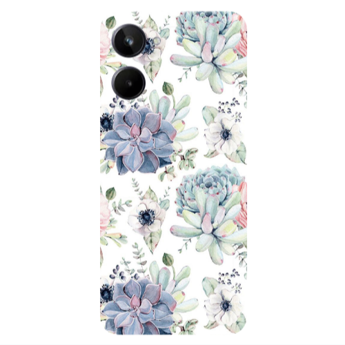 Realme 10 Flower 56 Transparent Silicone TPU Θήκη