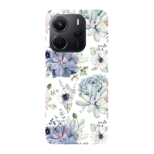 Xiaomi Redmi Note 14 Flower 56 Transparent Silicone TPU Θήκη