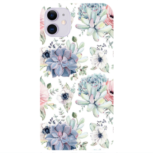 Apple iPhone 11  Flower 56 Transparent Silicone TPU Θήκη