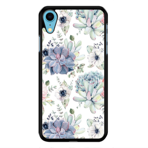 Apple iPhone Xr Flower 56 Black Glossy Θήκη