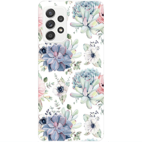 Samsung A52 Flower 56 Transparent Silicone TPU Θήκη