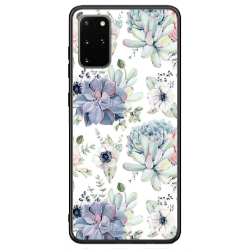 Samsung S20 Flower 56 Black Glossy Θήκη