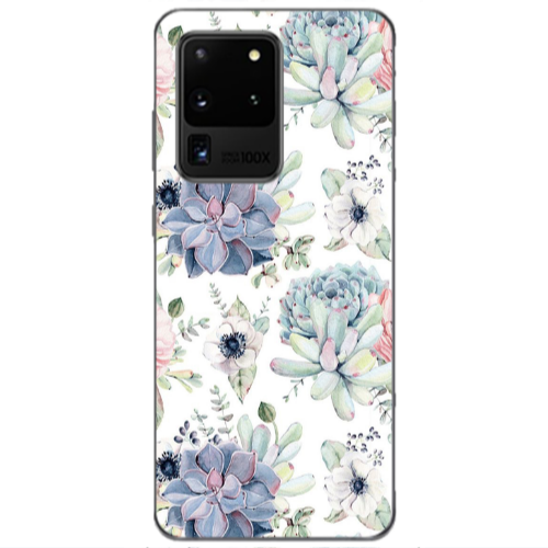 Samsung S20 Ultra Flower 56 Transparent Silicone TPU Θήκη