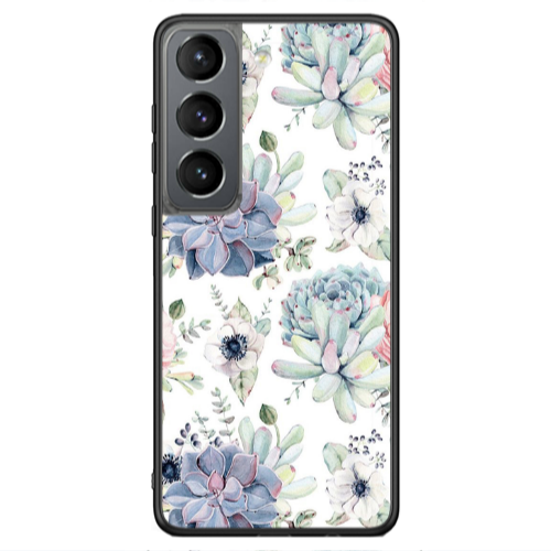 Samsung S21 Ultra Flower 56 Black Glossy Θήκη