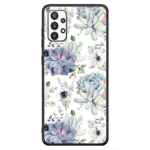 Samsung A13 4G Flower 56 Black Glossy Θήκη