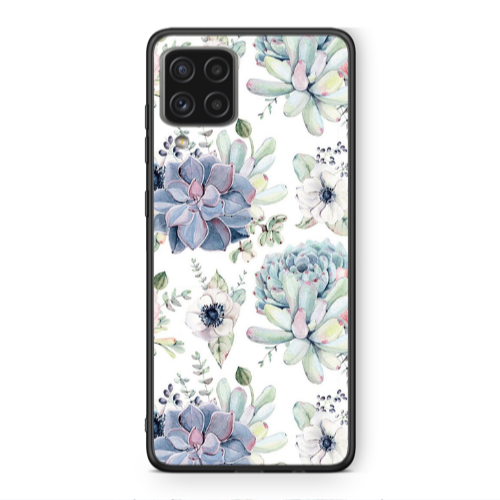 Samsung A22 4G Flower 56 Black Glossy Θήκη