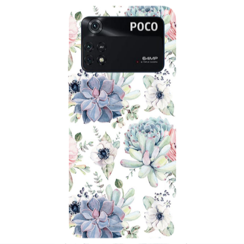 Xiaomi Poco M4 Pro 4G Flower 56 Transparent Silicone TPU Θήκη
