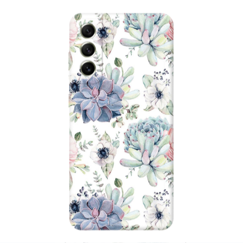 Samsung S21 FE Flower 56 Transparent Silicone TPU Θήκη