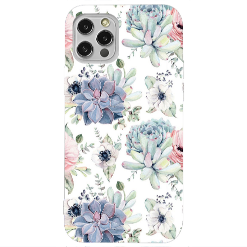 Apple iPhone 12 Pro Flower 56 Transparent Silicone TPU Θήκη