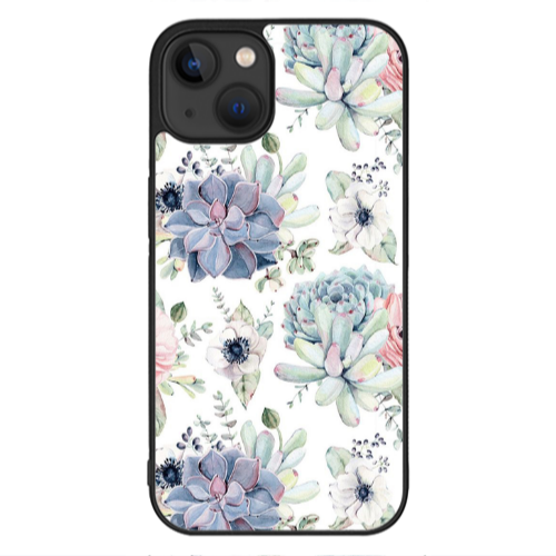 Apple iPhone 13 Mini Flower 56 Black Glossy Θήκη